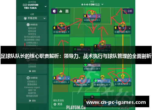足球队队长的核心职责解析：领导力、战术执行与球队管理的全面剖析